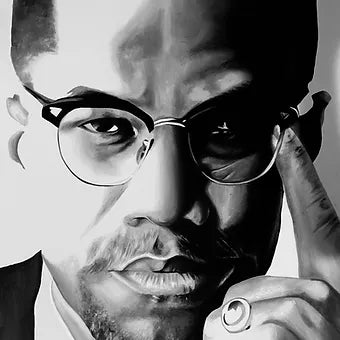 "Malcolm X" Fine Ar Print - A Nichel Artistry